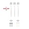 Shiny Silver Moderno Disposable Plastic Dessert Forks (300 Forks)